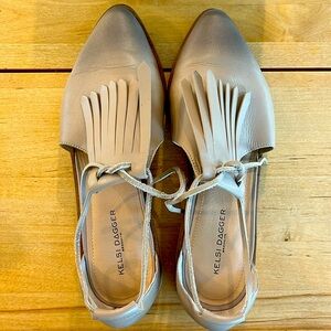 Kelsi Dagger cut out loafer size 10 in taupe ombré tone